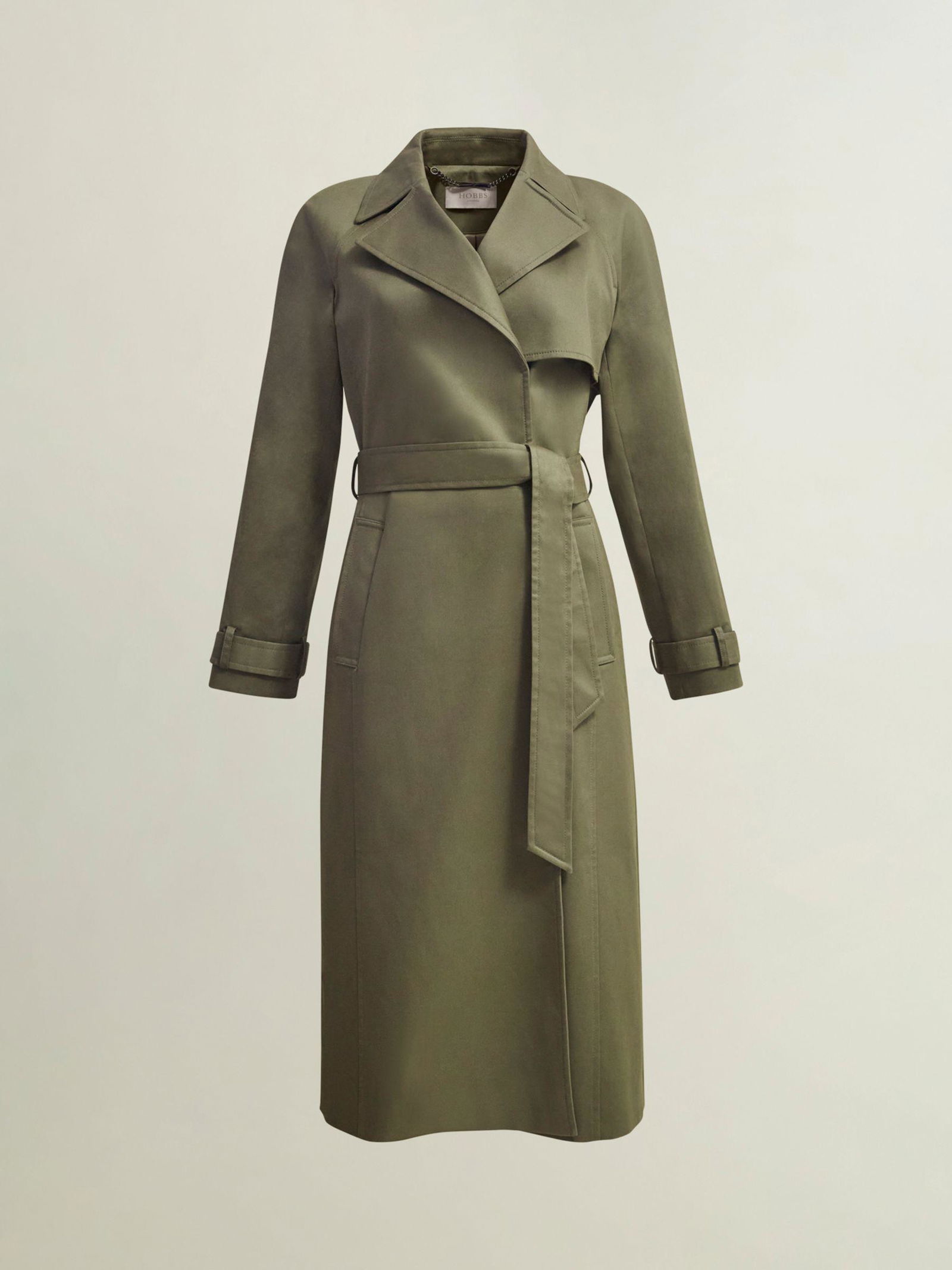 low prices HOBBS Rhian Trench Coat in Olive Green Endource