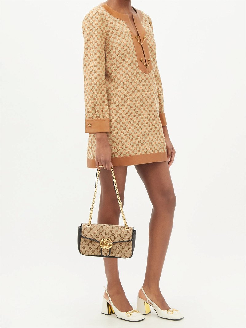 Gucci GG Marmont Bag Beige Print | 3D model