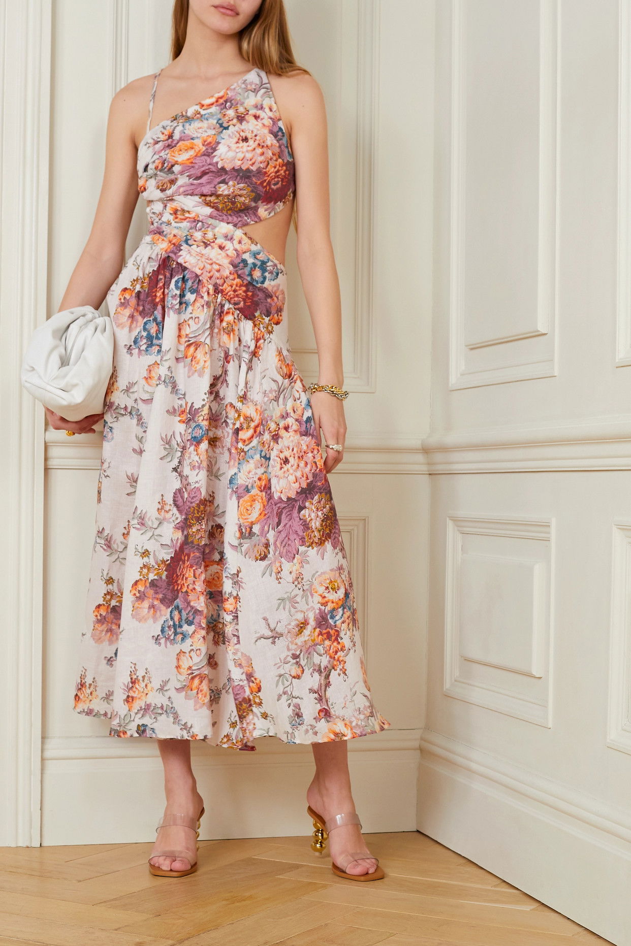 zimmermann pattie floral cotton midi dress Zimmermann
