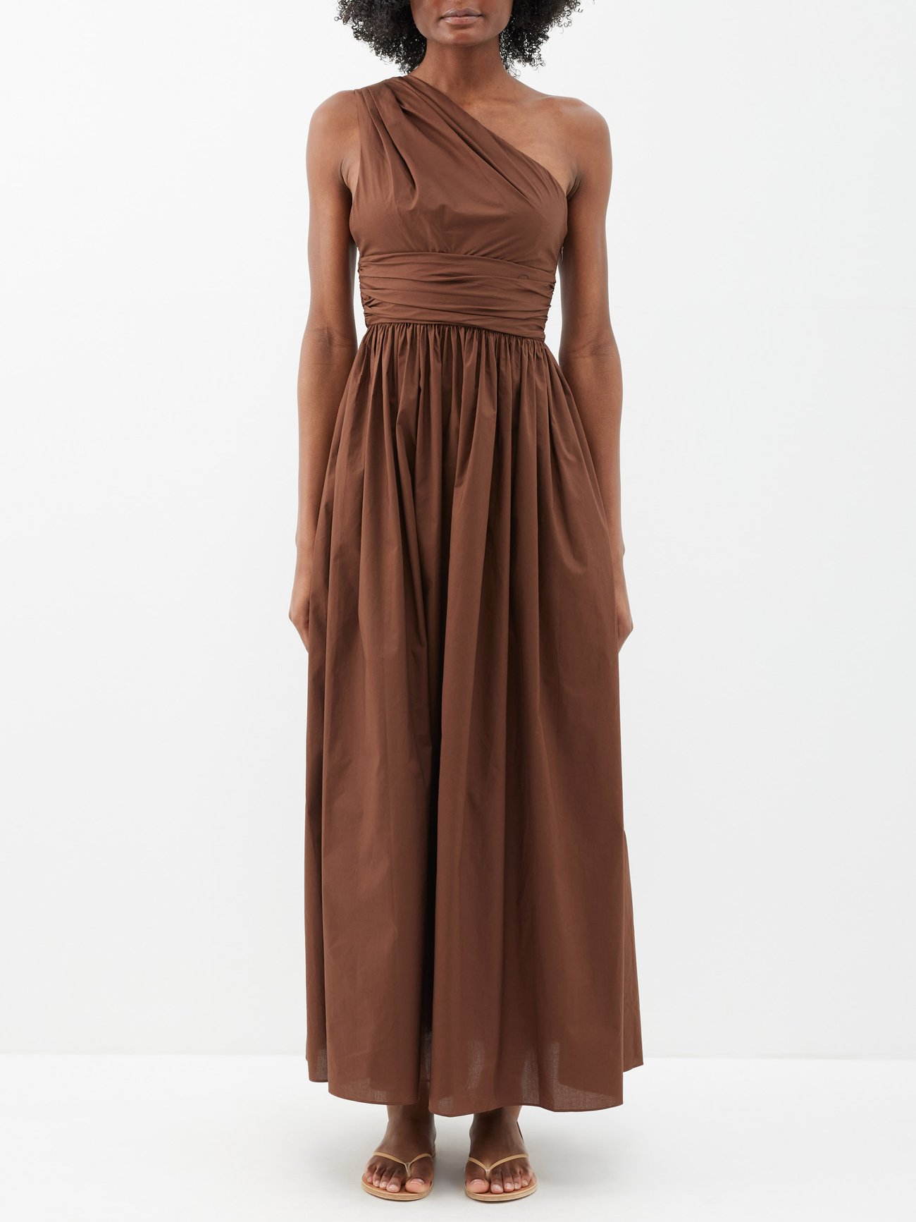 strapless open back dress One Shoulder Long Dress