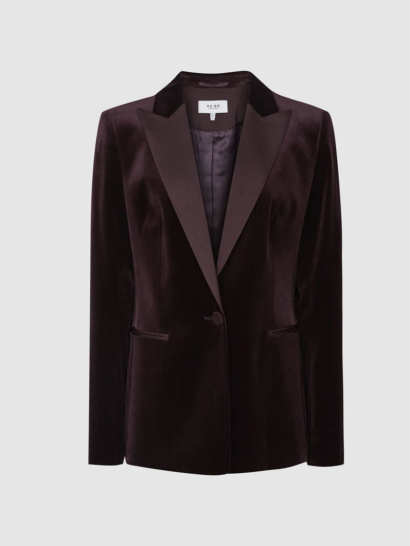 REISS Opal Velvet Blazer | Endource