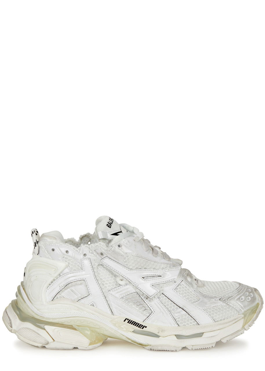 BALENCIAGA Runner Panelled Mesh Sneakers Endource