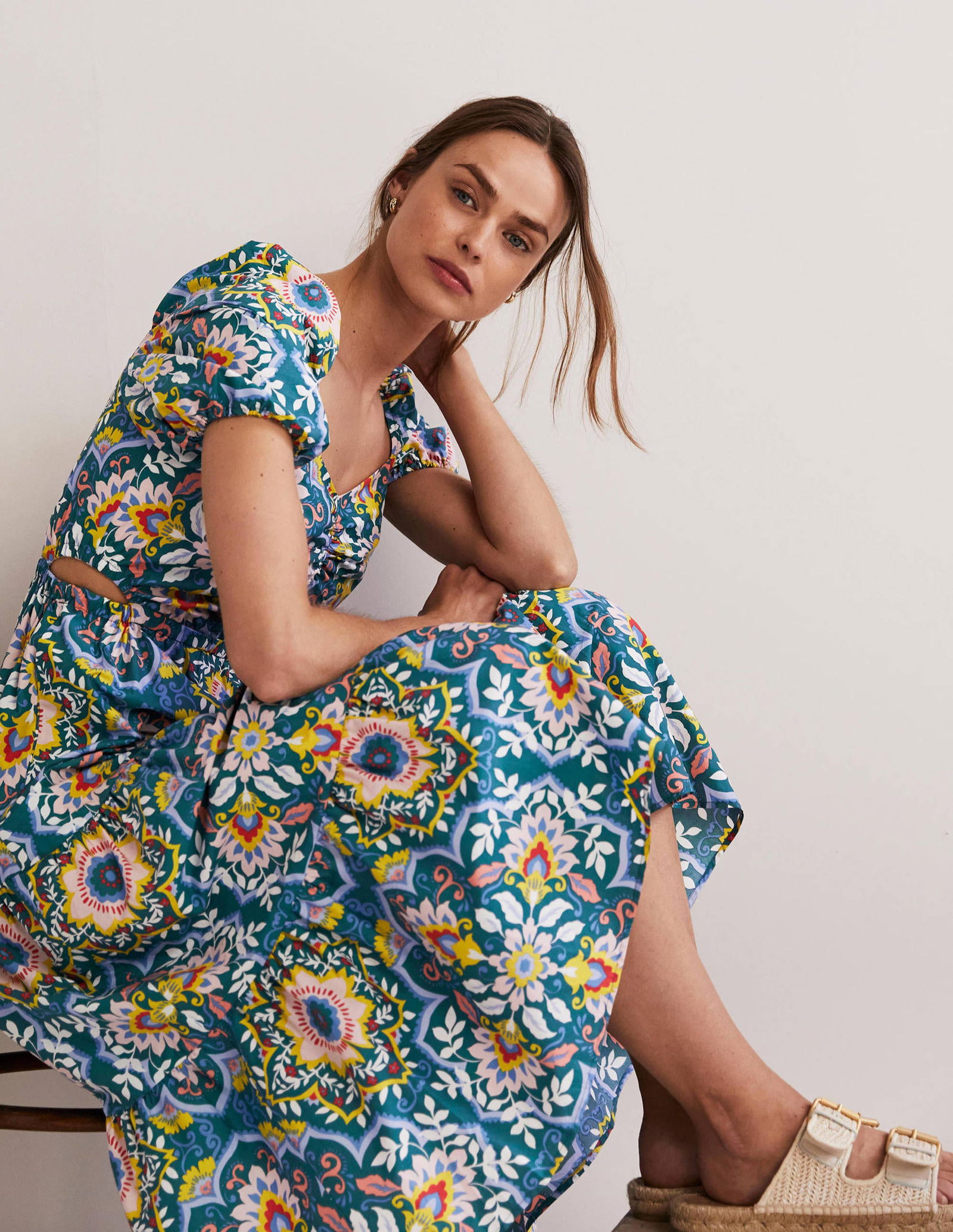 BODEN Florence Cut-Out Midi Dress | endource