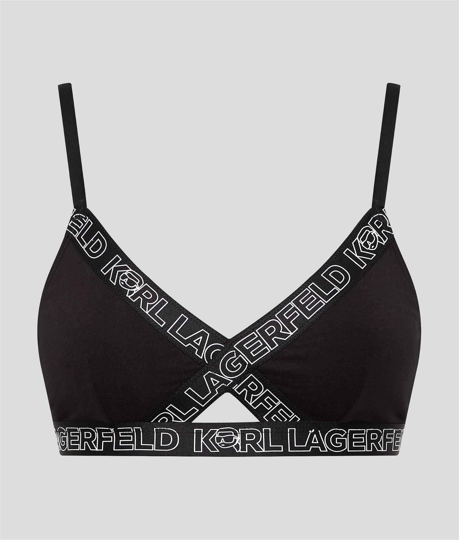 PEEPHOLE Bra with logo detail brand Karl Lagerfeld