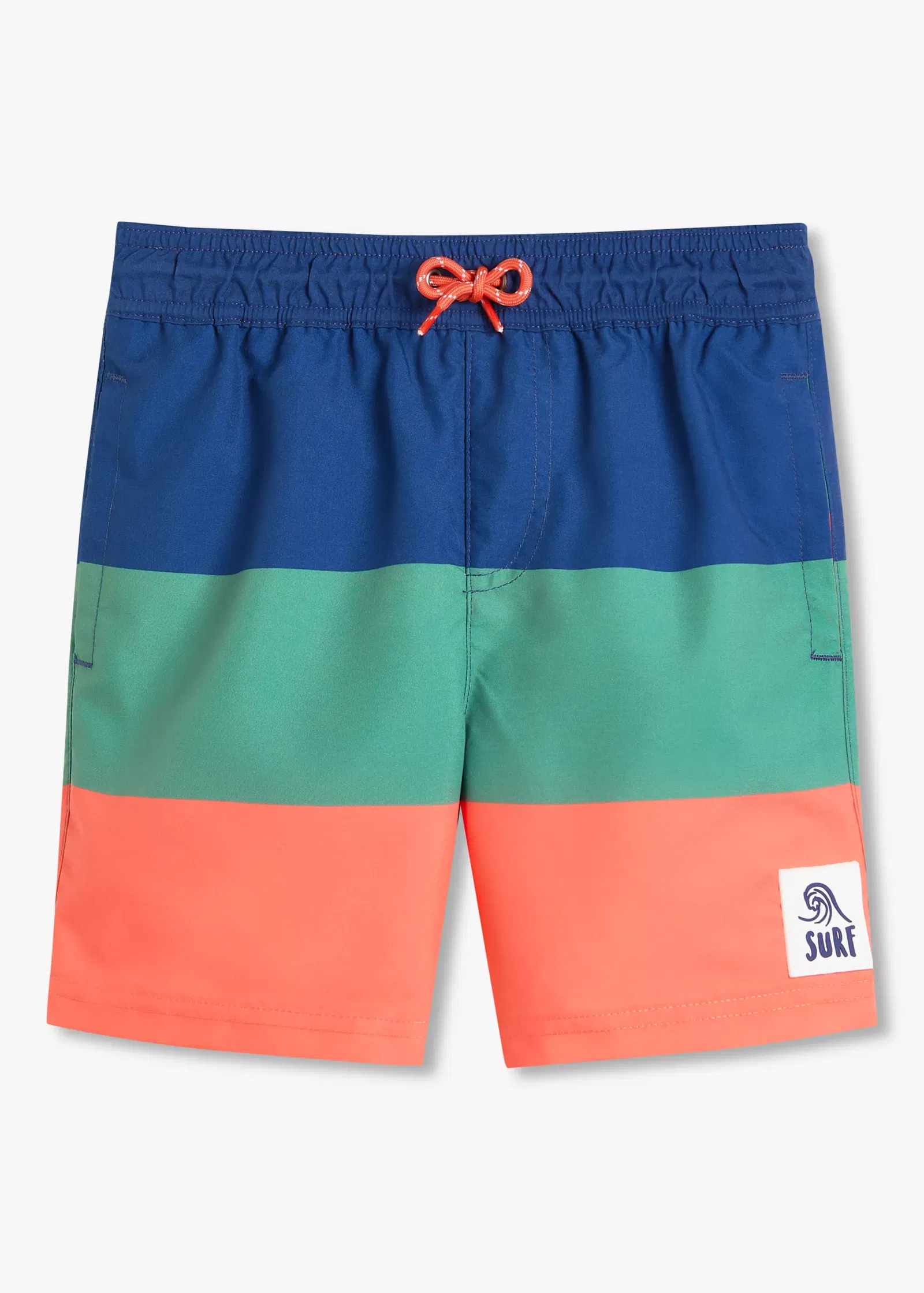 JOHN LEWIS Colour Block Recycled Polyester Swim Shorts