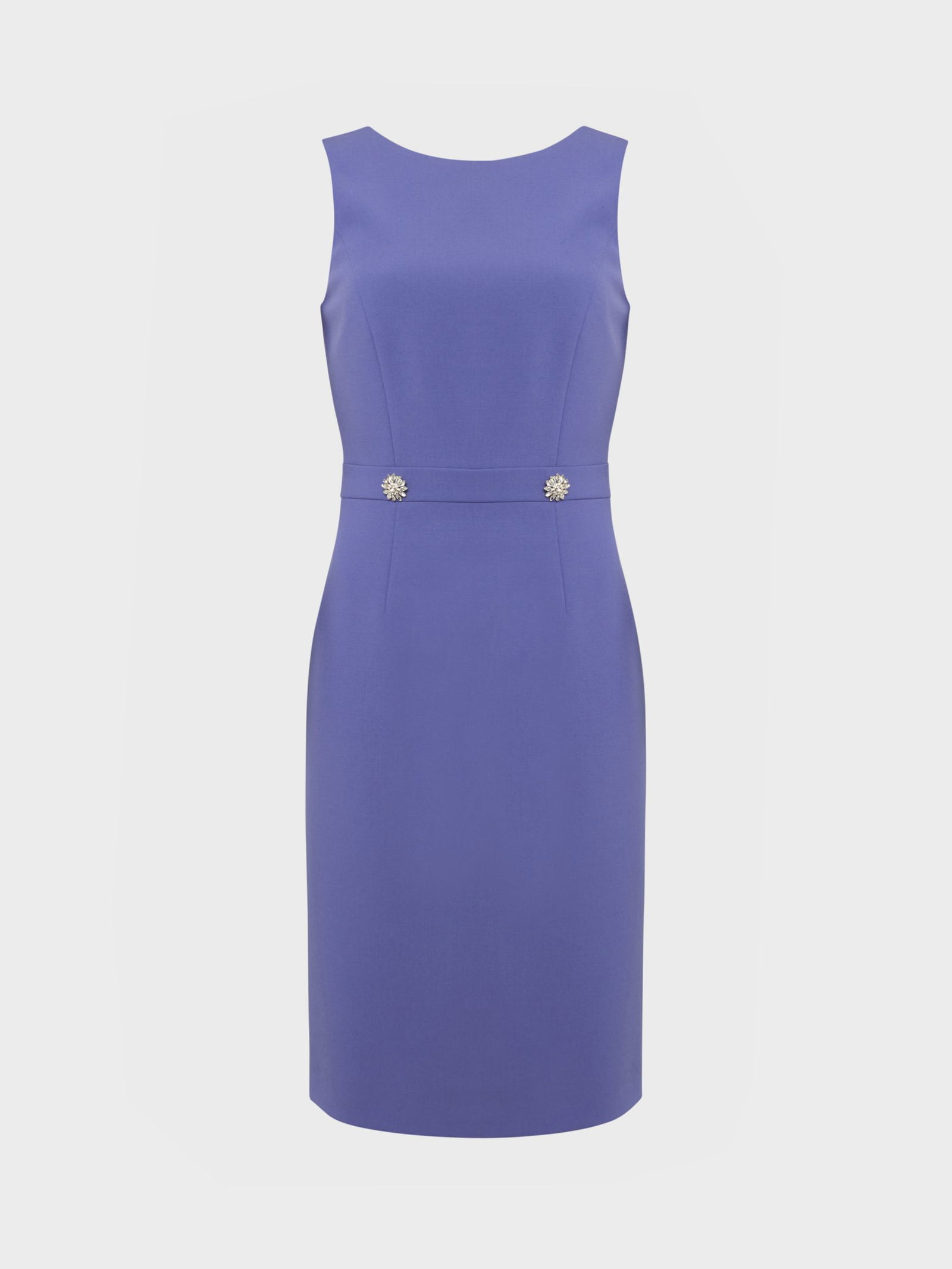 HOBBS Henriella Knee Length Dress in Blue