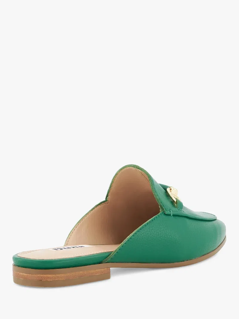 Dune London Genuine Backless Snaffle Trim Loafers endource - Main Image