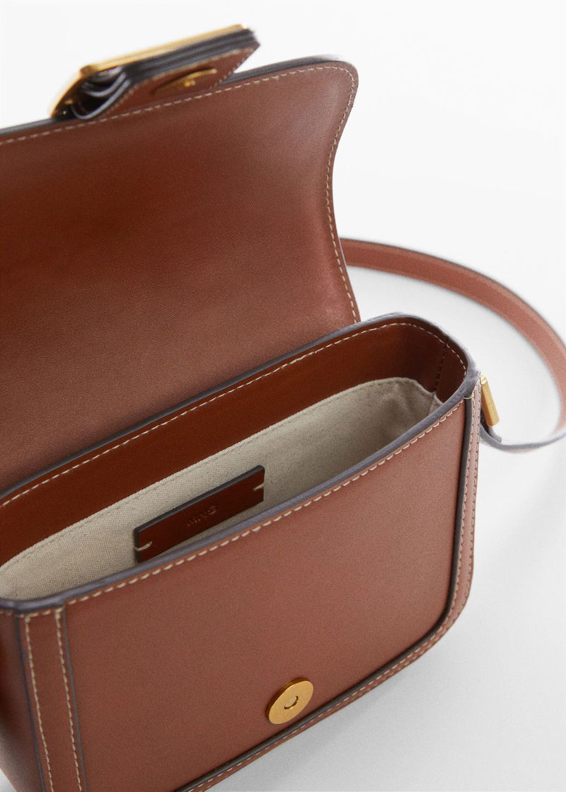 Mango Buckle Detail Cross Body Bag, Brown, Brown at John Lewis