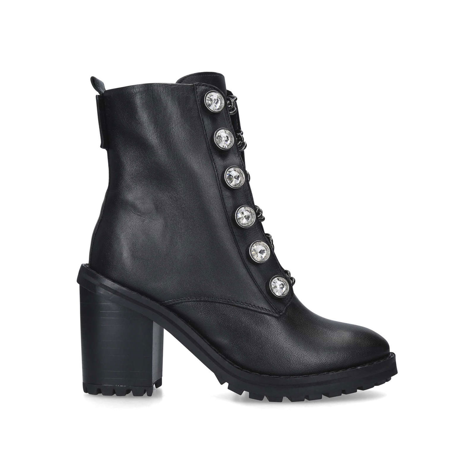 KURT GEIGER LONDON Bax Block Studded Block Heel Biker Boots Endource kurt-geiger-london-bax-block-studded-block-heel-biker-boots-endource