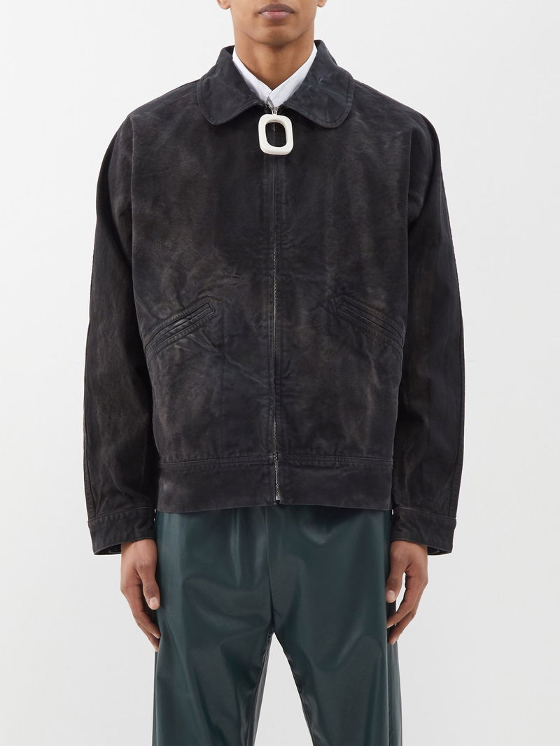 JW ANDERSON Distressed Cotton-Canvas Jacket | endource