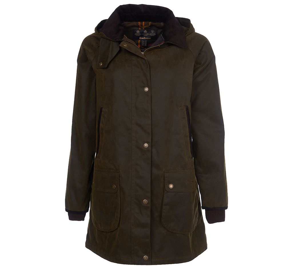 Barbour Inverness Waxed Cotton Jacket in Navy/Dress | Endource