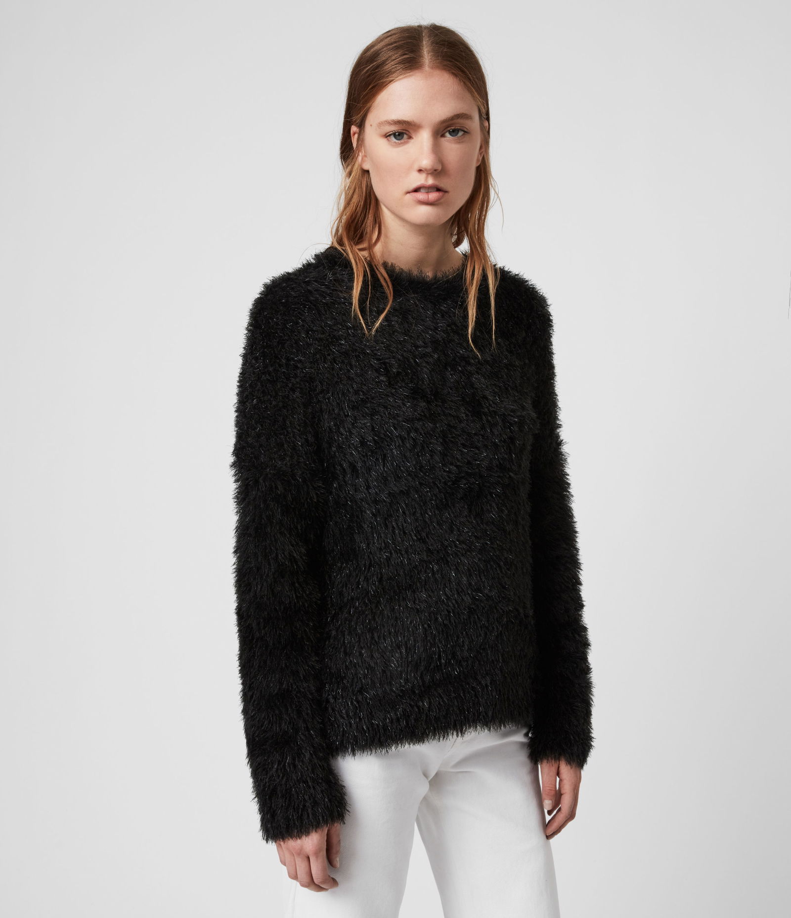 ALLSAINTS Tinsel Jumper in Black Endource