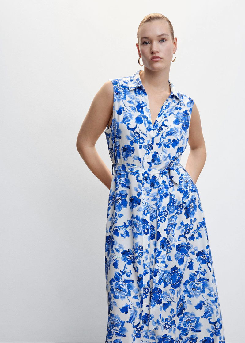 mango floral shirt dress Women's Floral Shirt Dress