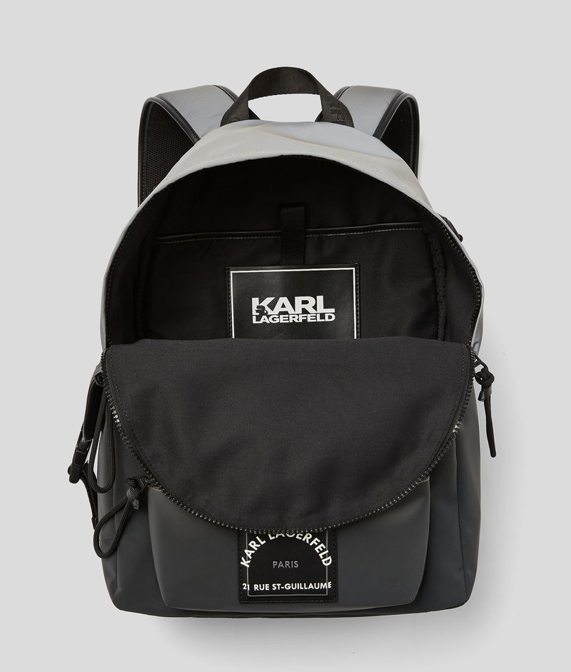 KARL LAGERFELD Rue StGuillaume Reflective Dégradé Backpack in Grey
