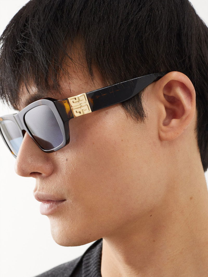 GIVENCHY 4G D-Frame Tortoiseshell-Acetate Sunglasses | endource display picture 2
