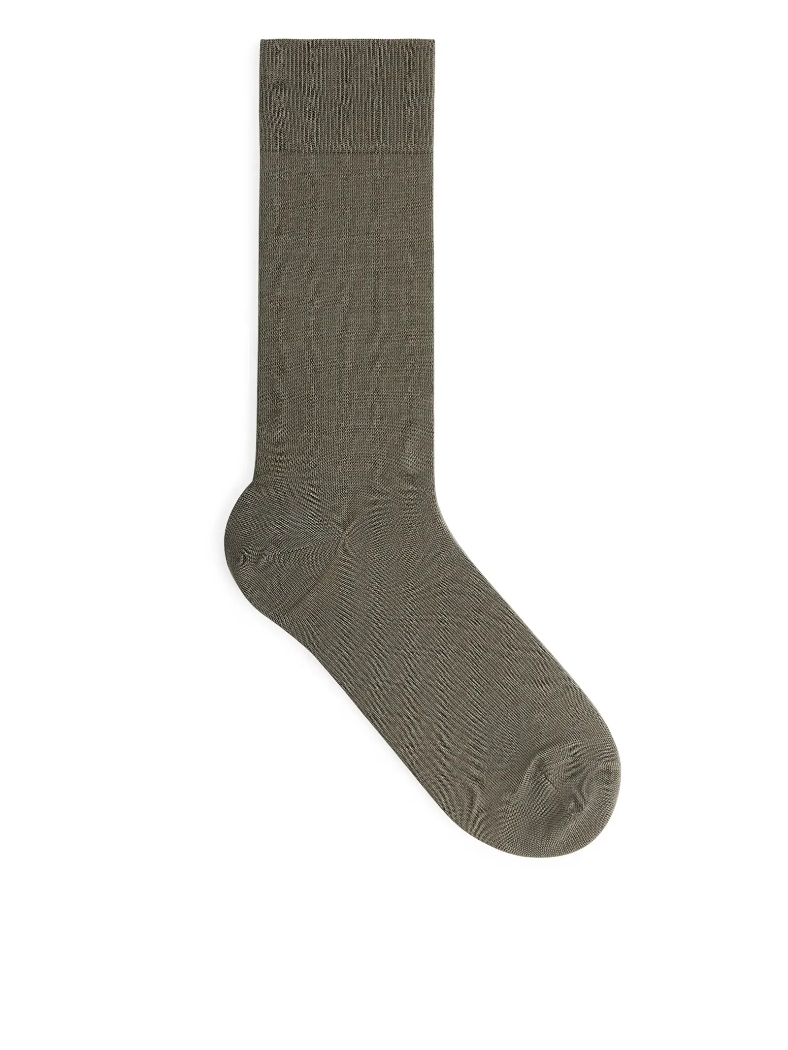 ARKET Mercerised Cotton Socks in Green | Endource