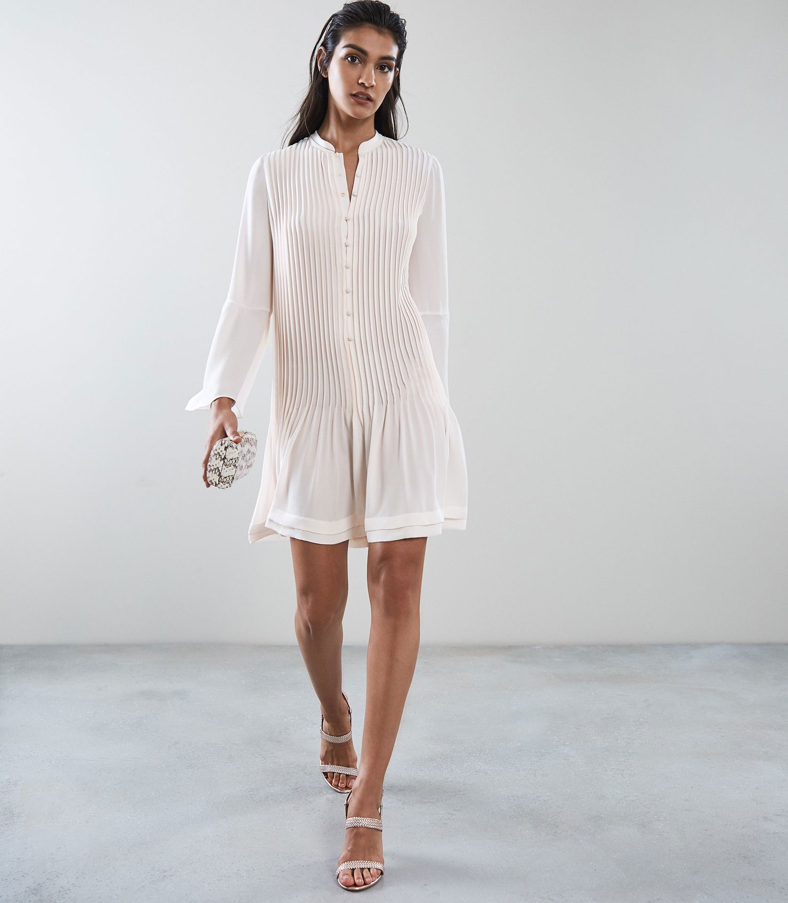 reiss sylvan pleated shirt dress REISS Sylvan Pleated Shirt Dress