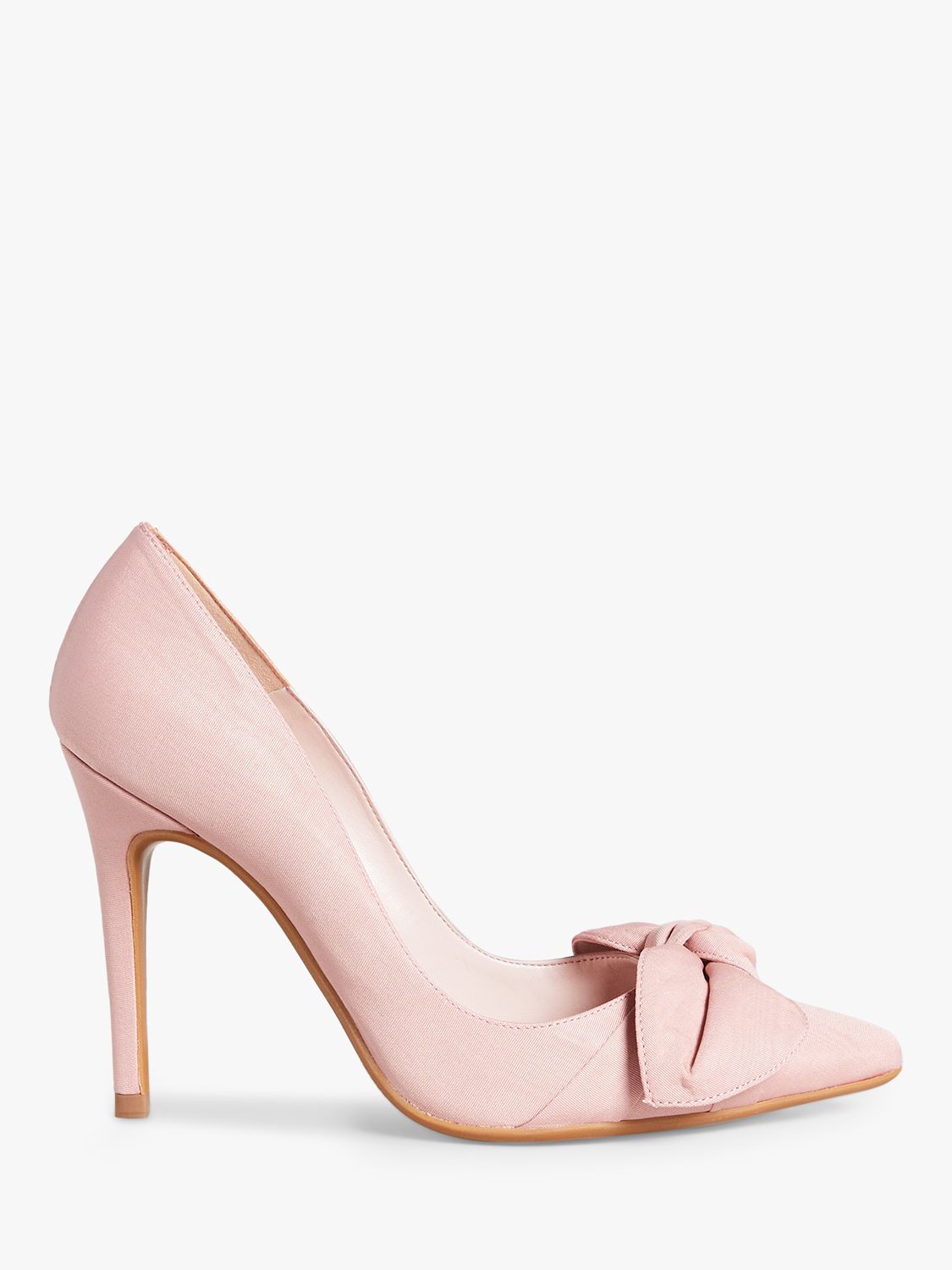 Ted Baker Hyana Moire Bow Womens Beige Court Shoes NO BOX