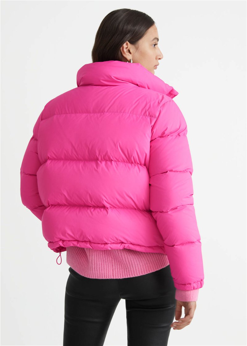 & OTHER STORIES Boxy Puffer Jacket in Pink | Endource