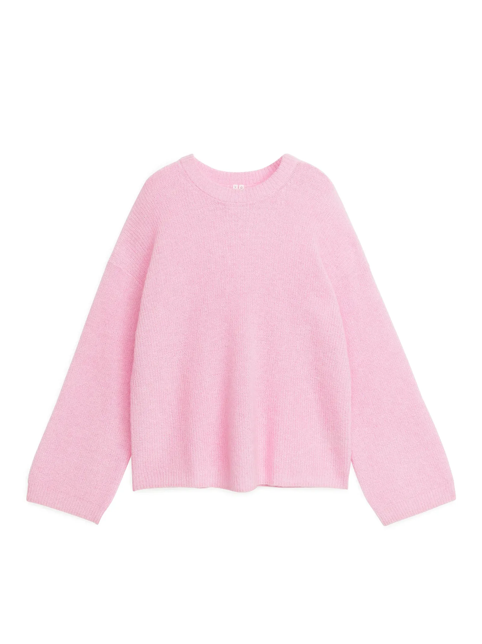ARKET Relaxed Mohair Jumper in Pink | Endource