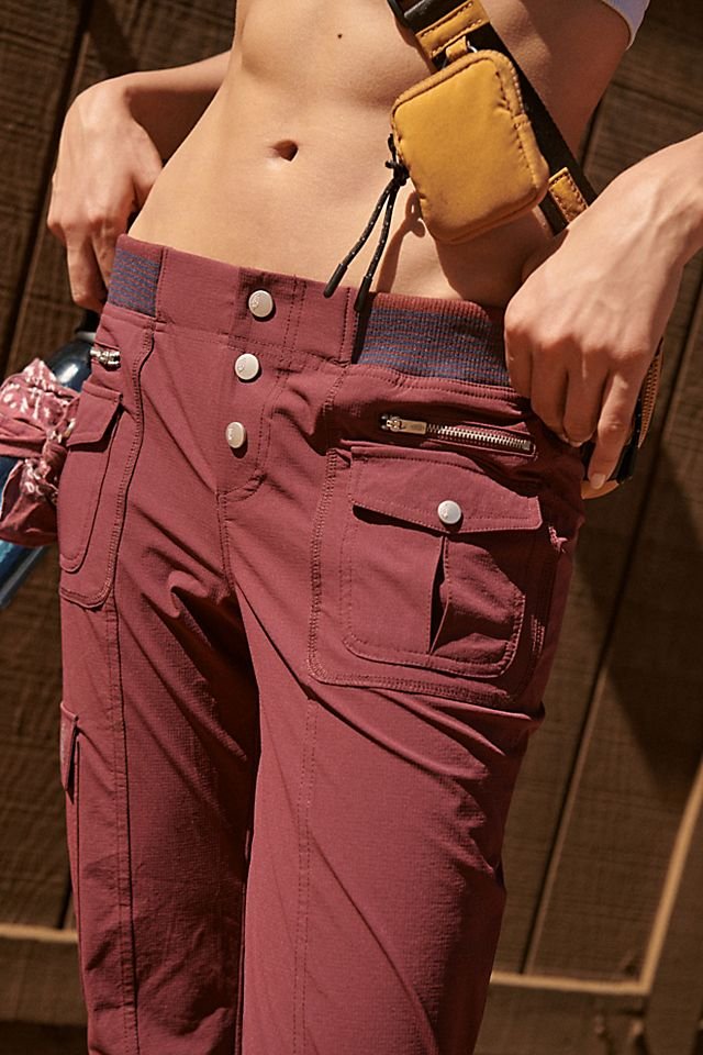 FREE PEOPLE MOVEMENT TRICKED OUT PANTS - RED EARTH COMBO 8288