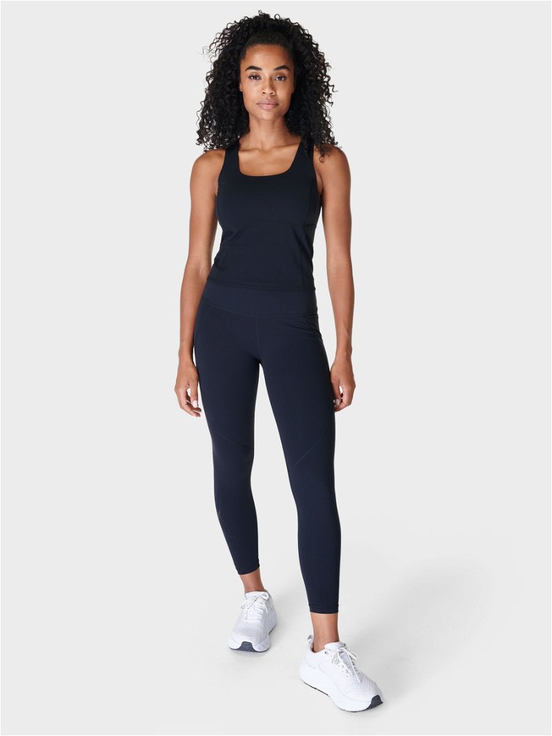 SWEATY BETTY Power 7/8 Perforated Gym Leggings in Black
