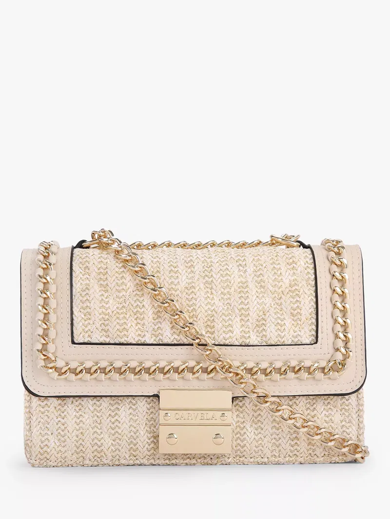 CARVELA Bailey Quilted Chain Shoulder Bag endource