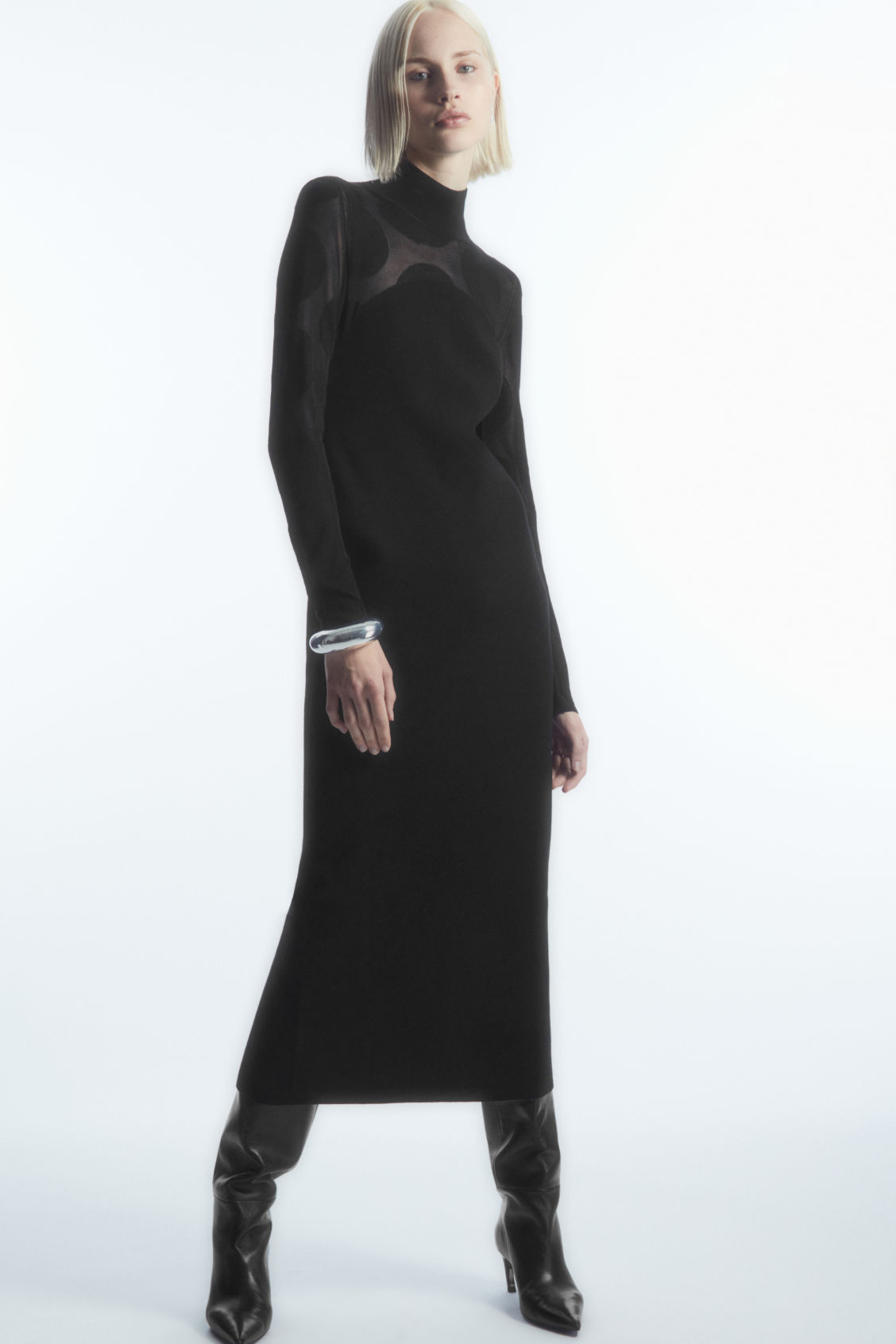 chinese dress ladies COS Knitted Bandaeu Maxi Dress – The Dress Nook main image 1