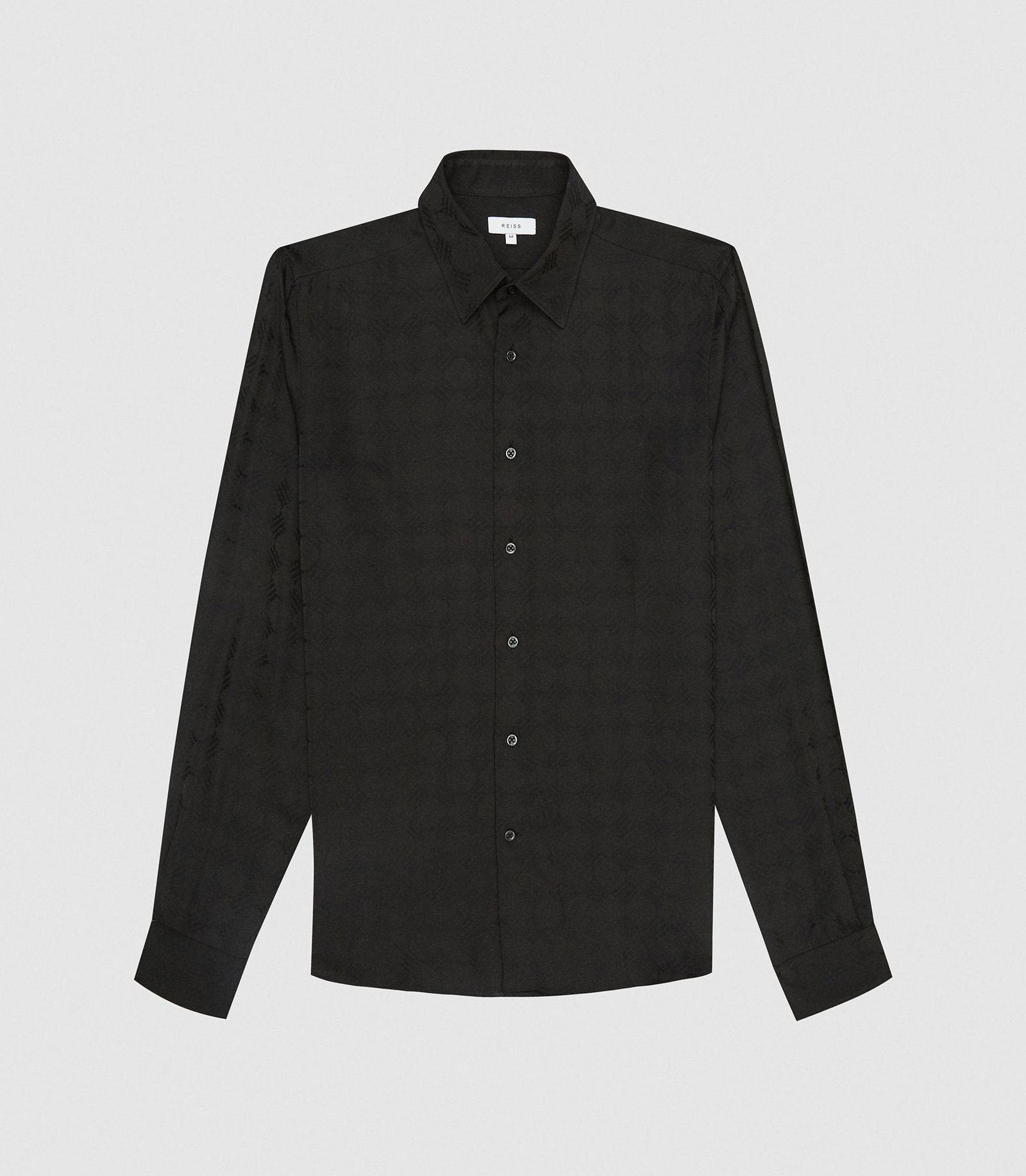 REISS Emblem Jacquard Printed Shirt | Endource