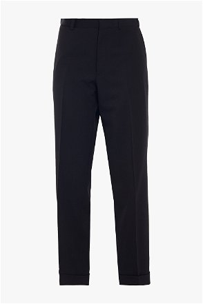 BRUNELLO CUCINELLI Cropped pleated stretch-cotton tapered pants