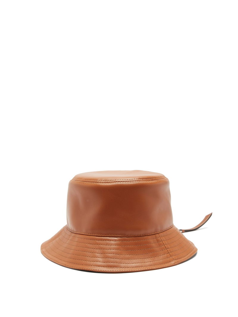 Loewe Tan Leather Fisherman Bucket Hat Loewe