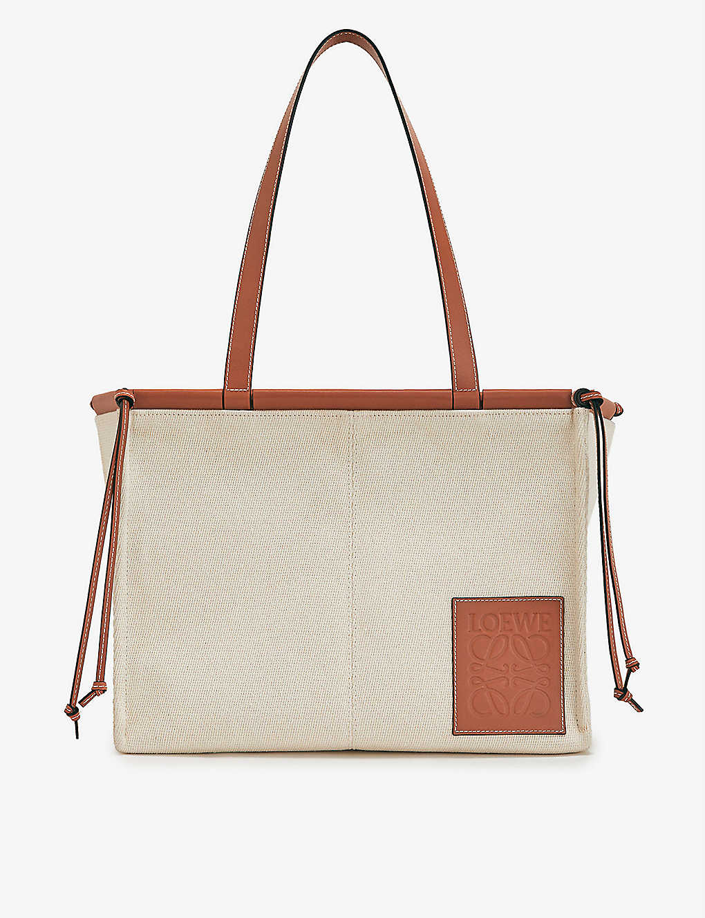 LOEWE Cushion Canvas And Leather Tote Bag endource