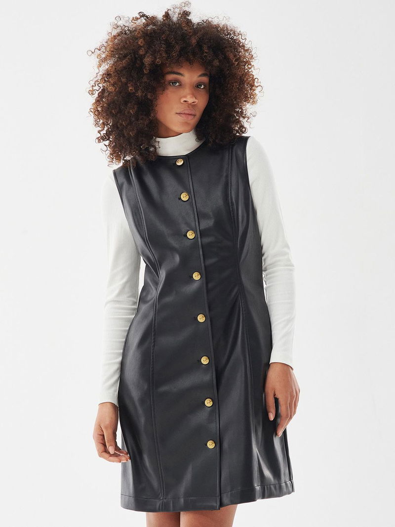 barbour leather dress BARBOUR Morini Faux Leather Dress