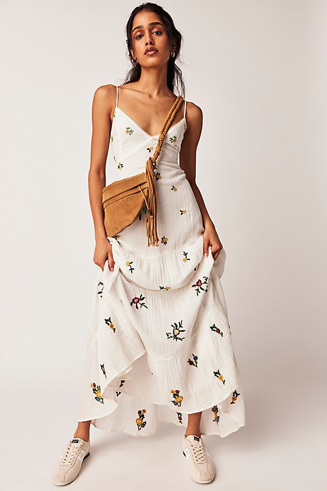 FREE PEOPLE Hibiscus Tiered Maxi Dress | endource