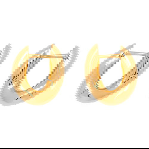 BALENCIAGA Loop XXS Earrings in Shiny Gold Endource