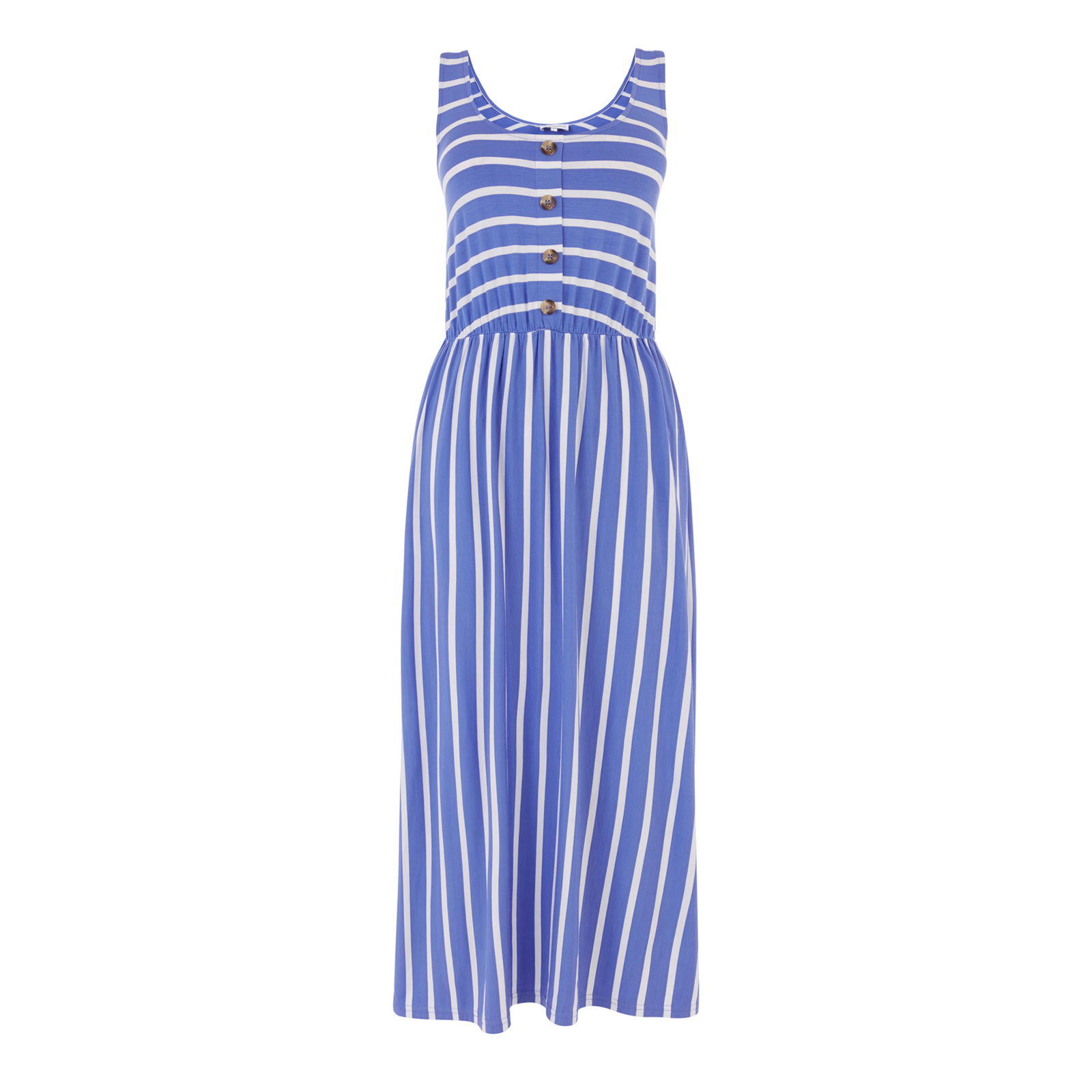 WAREHOUSE Stripe Button Through Dress endource
