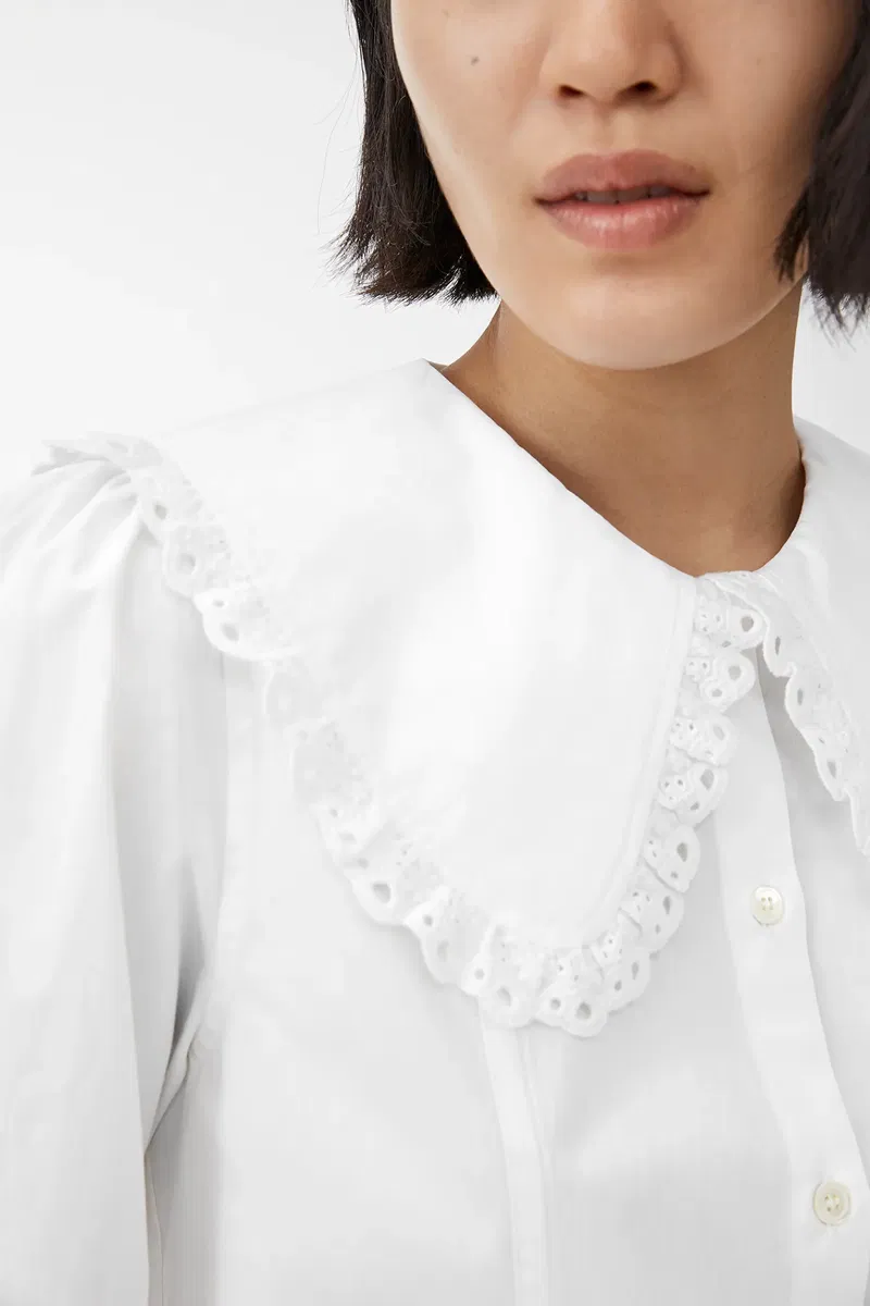 ARKET Embroidered Poplin Blouse | Endource