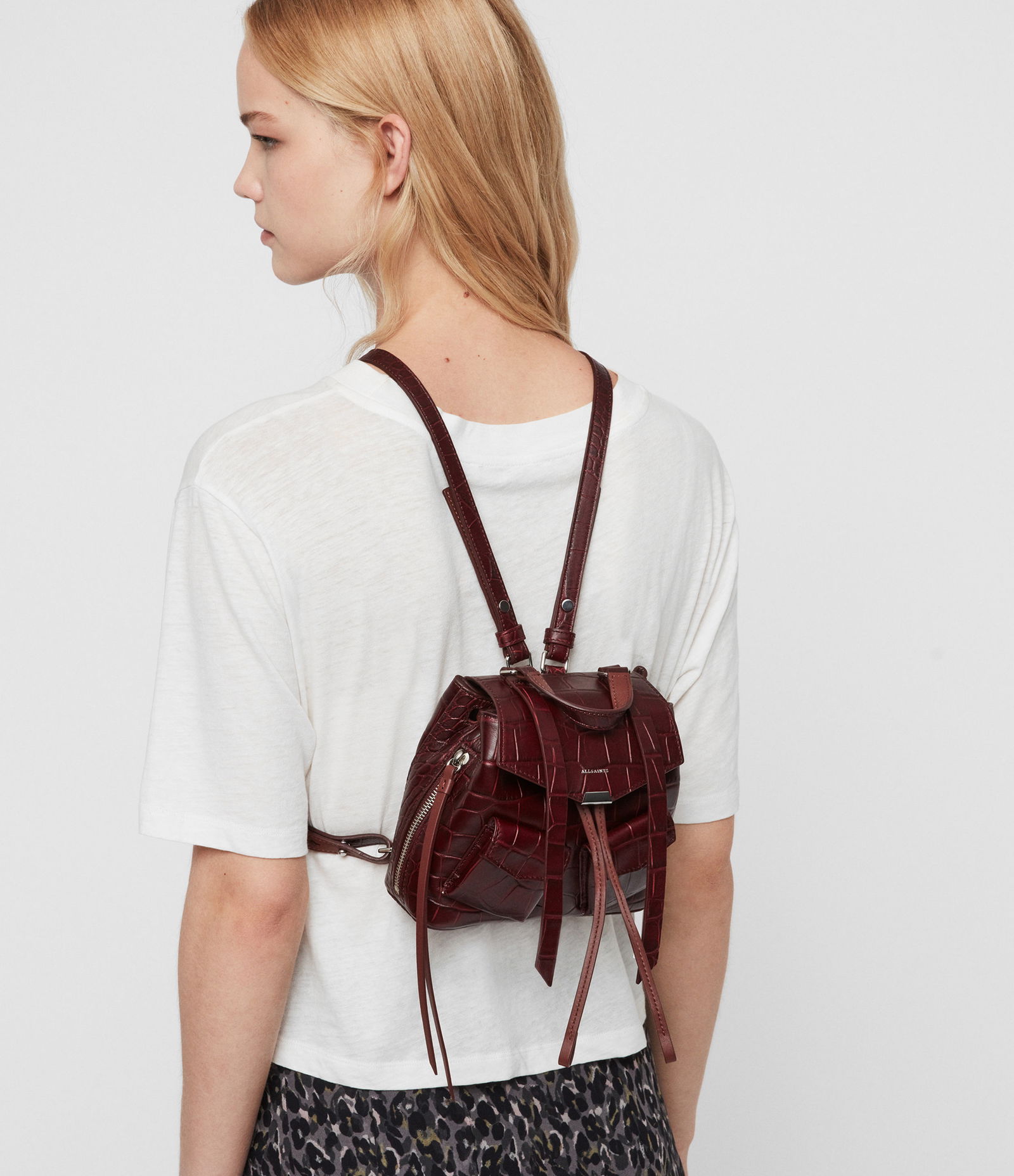 ALLSAINTS Polly Mini Leather Backpack | endource