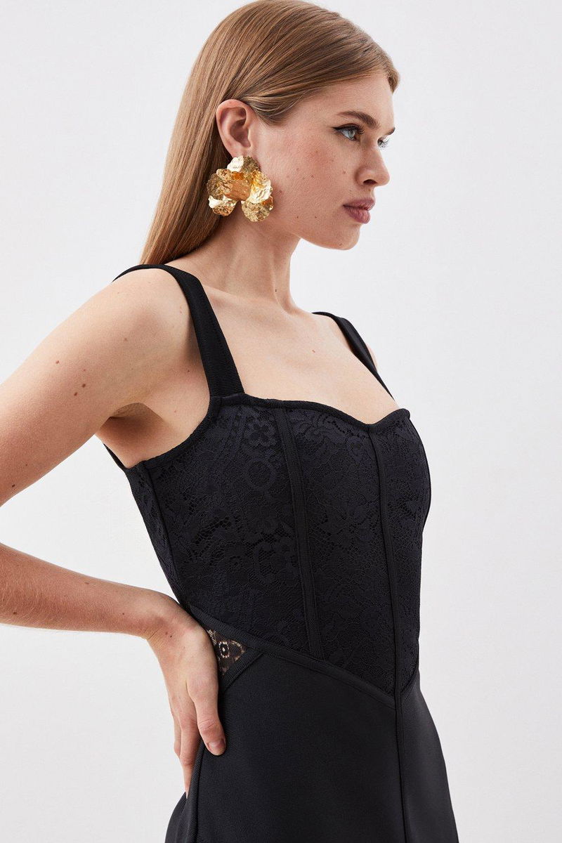 KAREN MILLEN Figure Form Corset Detail Top