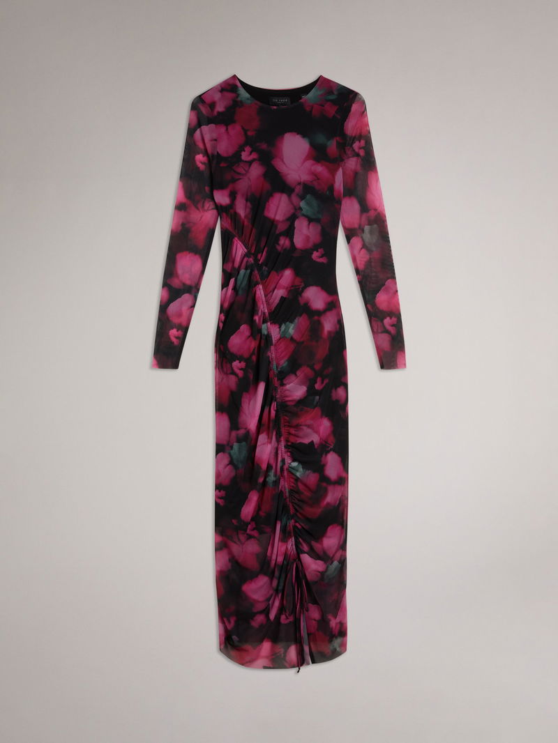 Ted Baker One Shoulder Bodycon Dress Size 4 (US 14)