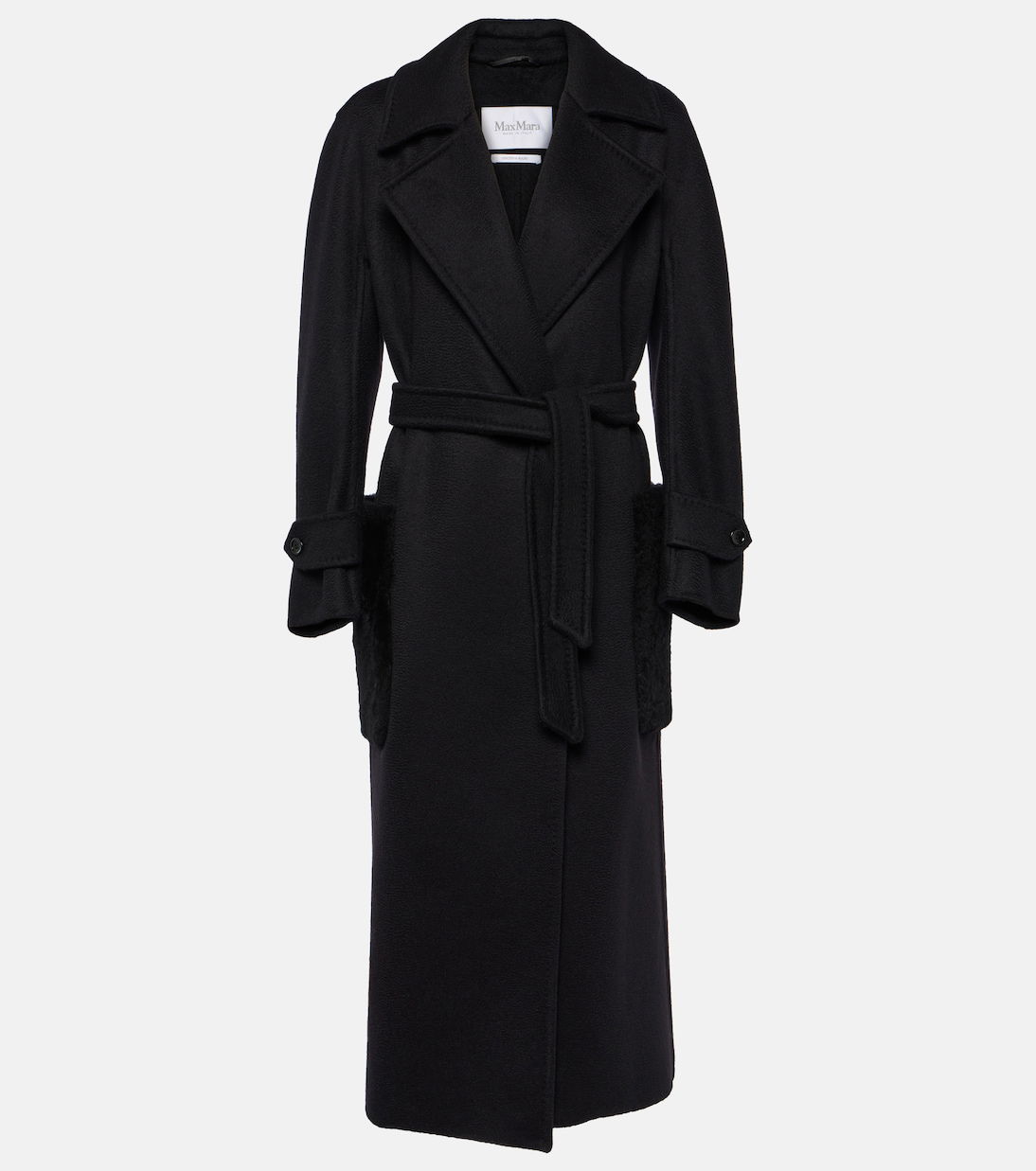 Max Mara Magia Cashmere Coat in Black | Endource