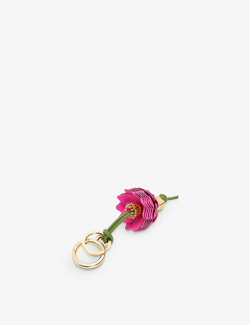 LOEWE Loewe x Paula's Flower Dice Bag Charm in FUCHSIA Endource