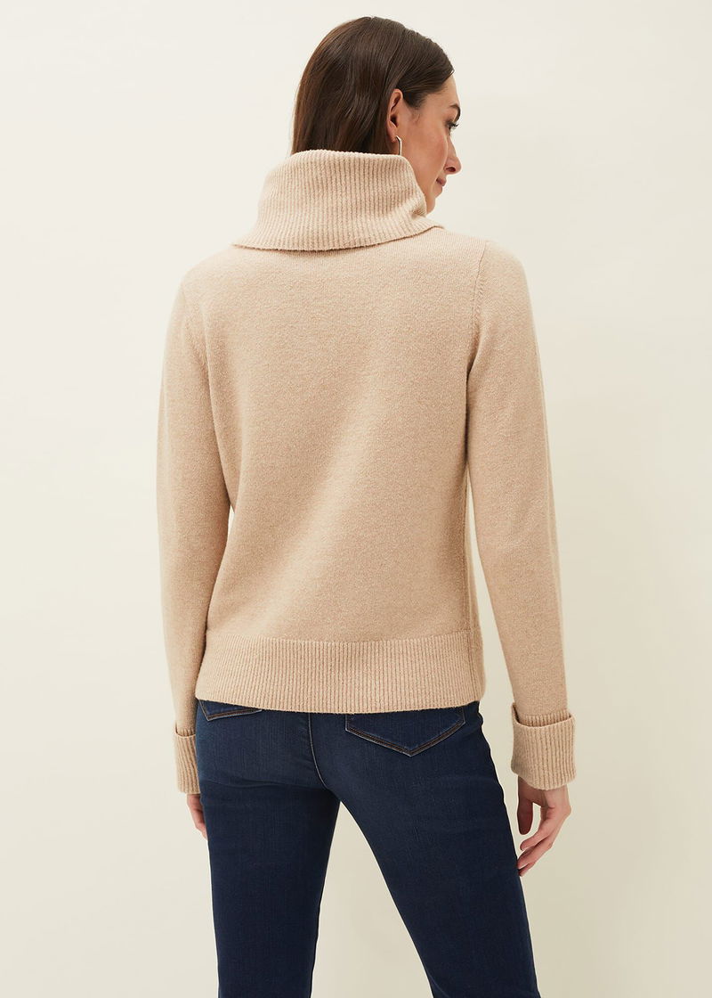 Cowl-neck Jumper - Sweater 