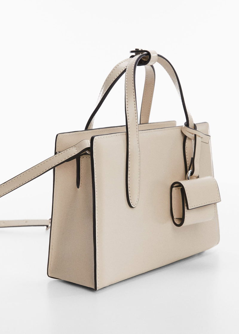 MANGO Saffiano-Effect Small Shopper Bag endource