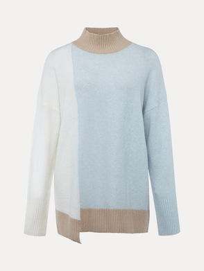 Colour Block Longline Jumper