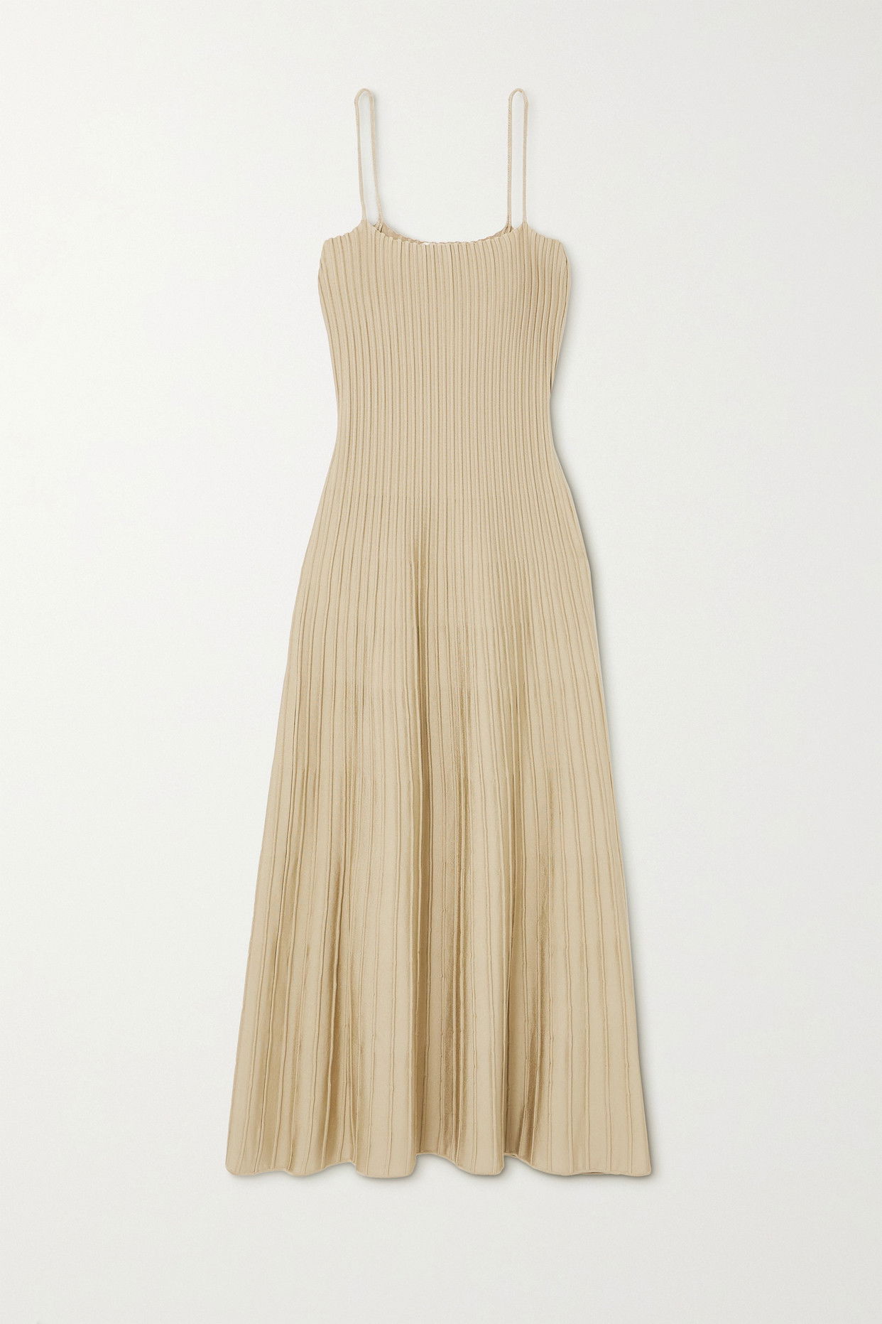 CASASOLA Carlotta Ribbed Stretch-Knit Midi Dress | endource