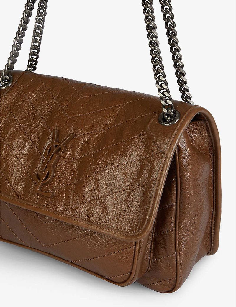 SAINT LAURENT Niki Medium Leather Shoulder Bag endource