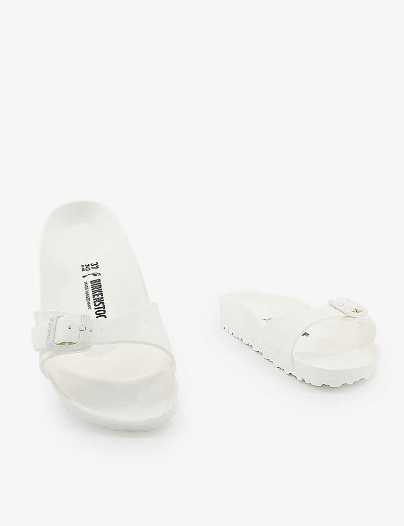 Birkenstock Madrid Faux Leather Sandals In White Eva Endource 5505