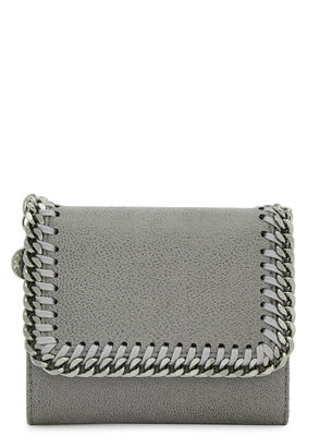 Zadig & Voltaire Kate Suede Wallet in Grey Leather ref.463134