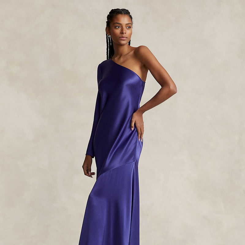 strapless open back dress DKNY
